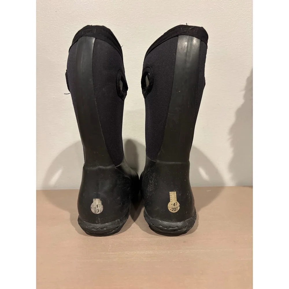 Bogs Kids York Solid Black Waterproof Insulated Winter Boots 72601-001 Size 11